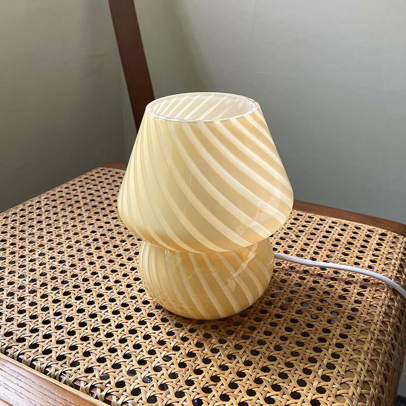 Bedside Lamp Glass Table Lamp Retro Bedroom Lamp Lighting Home Essentials