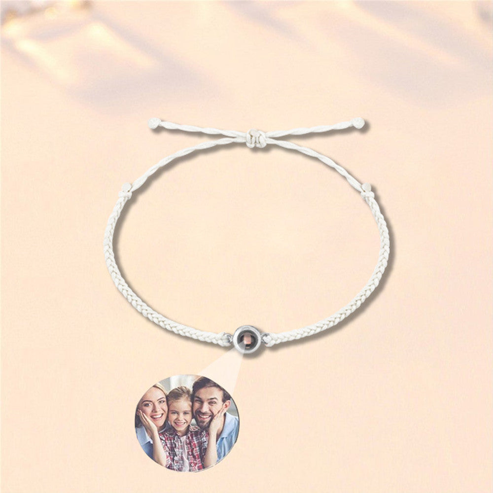 Creative Customized Color Photo Projection Bracelet Hand Woven Lovers Personality Jewelry For Men And Women Valentine's Day Gift Jewelry / Accessories