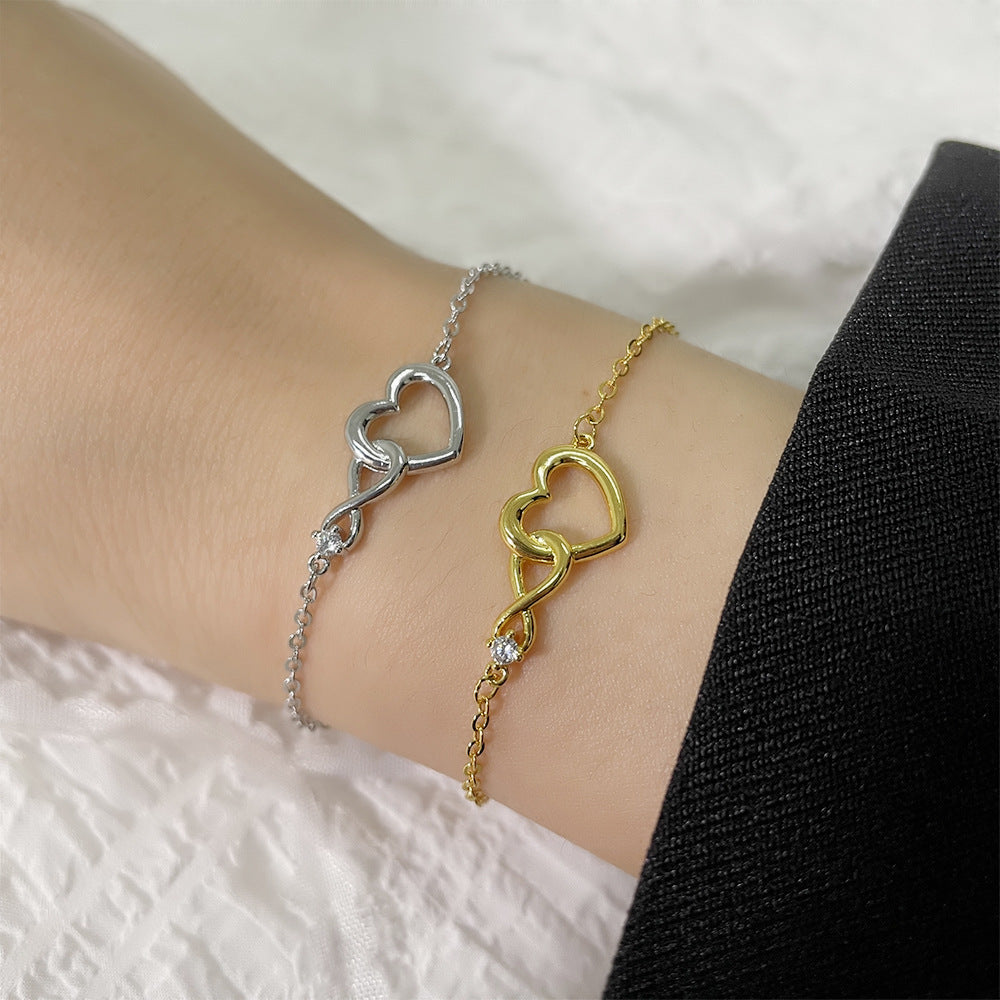 Heart-shape Bracelet Fashion Jewelry Versatile Love Bracelet Gift For Girlfriend Valentine's Day Jewelry / Accessories