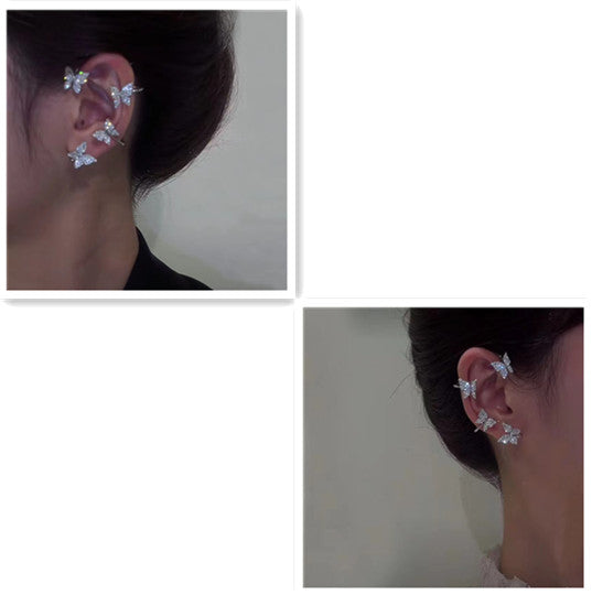 Fashion Earring Butterfly Ear Clip And Ear Hook Jewelry Jewelry / Accessories