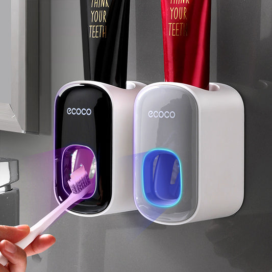 Wall Mounted Automatic Toothpaste Holder Bathroom Accessories Set Dispenser Home Essentials