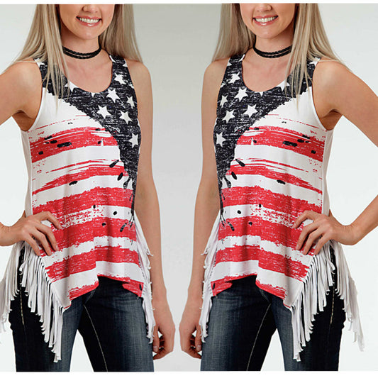 National flag print vest Apparel / Clothing