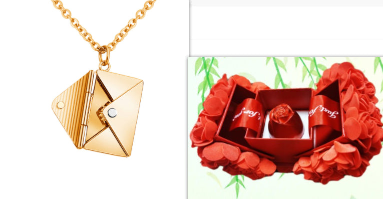 Fashion Jewelry Envelop Necklace Women Lover Letter Pendant Best Gifts For Girlfriend Jewelry / Accessories