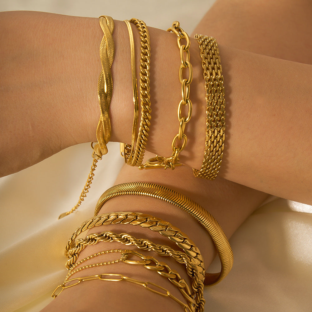 Stainless Steel Ornament Bracelet Female Jewelry/Accessories