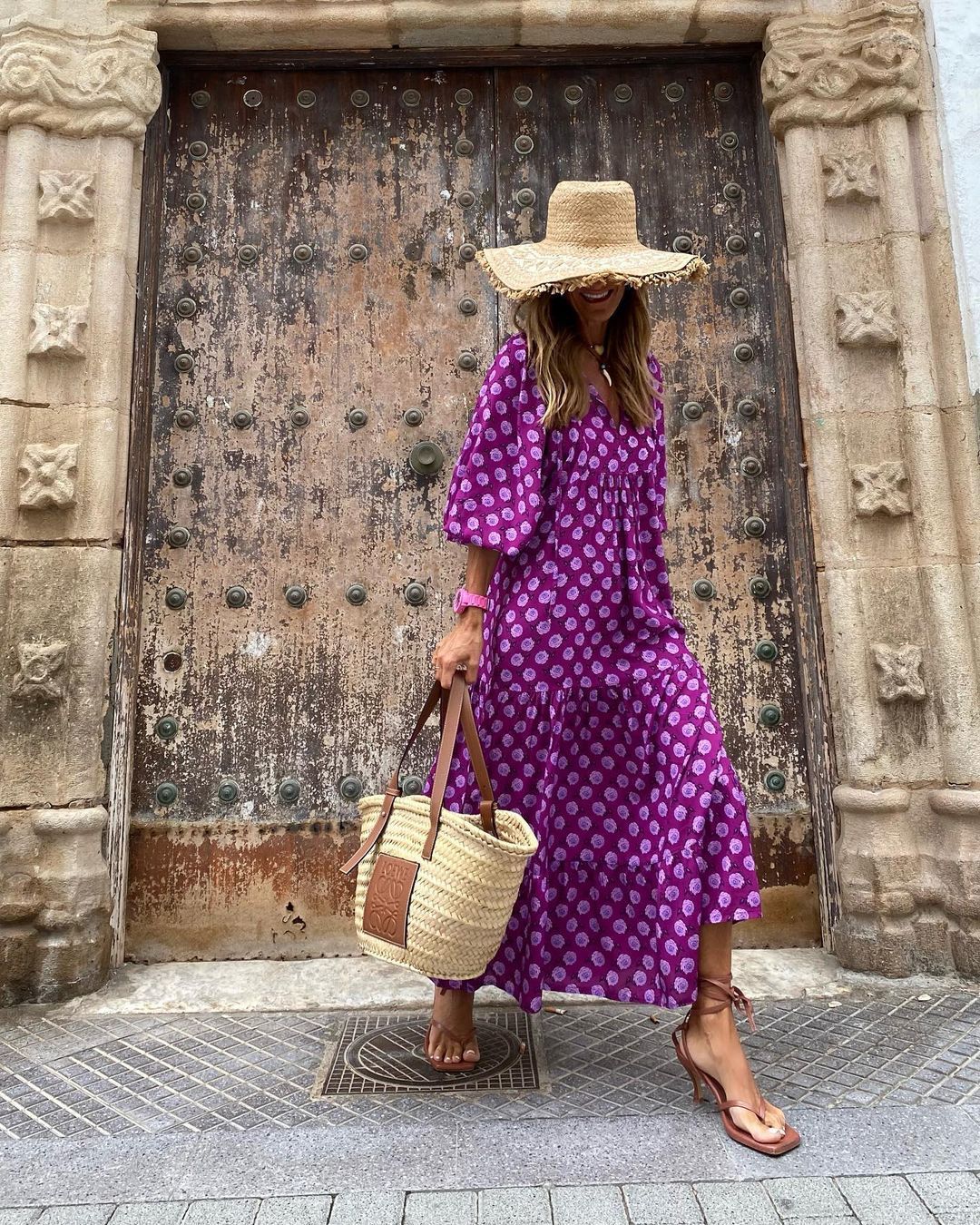 Summer Women's Vintage Printed Bohemian Dress Elegant Ladies Casual Loose V-Neck Short Sleeve Long Dresses Women's Garments Apparel / Clothing