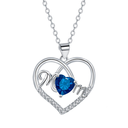 Heart-shaped Mom Necklace Fashion Simple Mother's Day Gift Jewelry/Accessories