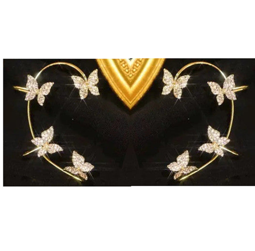 Fashion Earring Butterfly Ear Clip And Ear Hook Jewelry Jewelry / Accessories