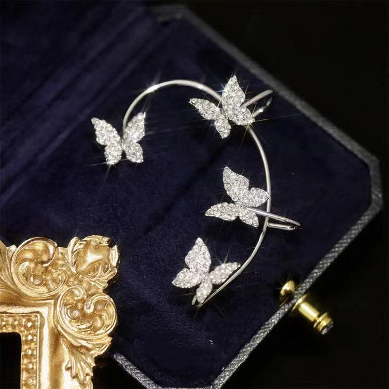 Fashion Earring Butterfly Ear Clip And Ear Hook Jewelry Jewelry / Accessories
