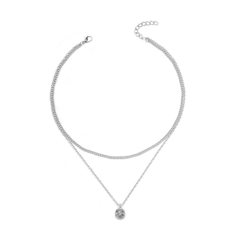 Women's Fashionable And Minimalist Multi Layer Metal Necklace Jewelry & Accessories