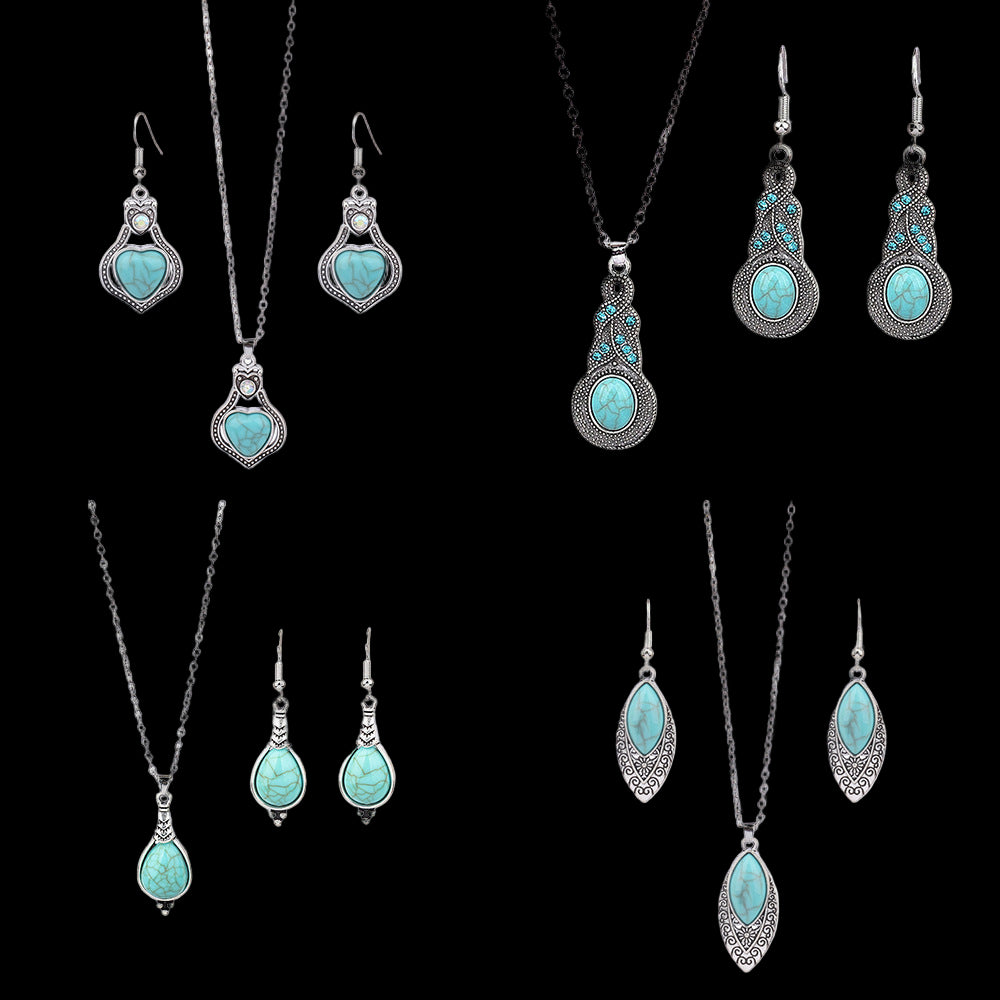 Women's Fashion Earrings And Necklace Set Jewelry & Accessories