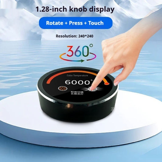 Knob Screen Round Display Small Household Appliances Central Control Audio Aluminum Alloy Home Essentials