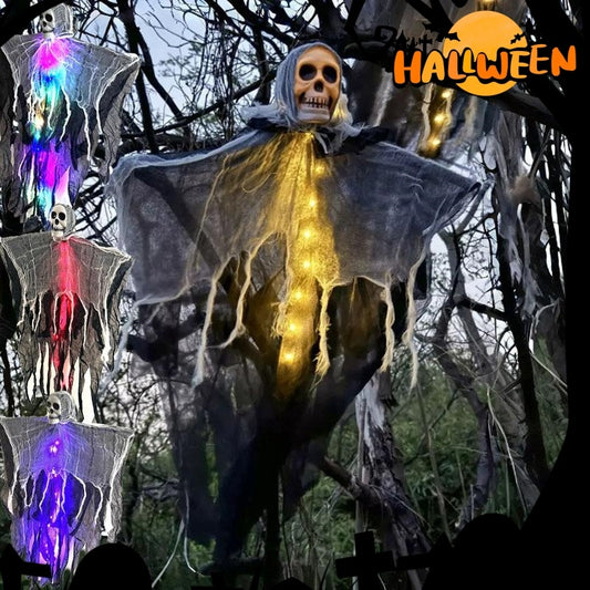 Halloween Decorations Horror Hanging Ghost Skull Skeleton Prop Perfect For Home Outdoor Yard Party Supplies Festival Decorations Home Ornaments