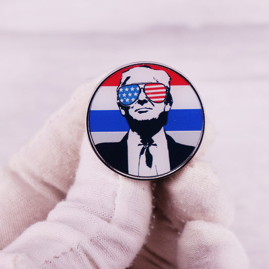 American Flag Trump Pin Badge Backpack Metal Ornament Jewelry/Accessories