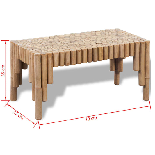 vidaXL Coffee Table Bamboo Furniture