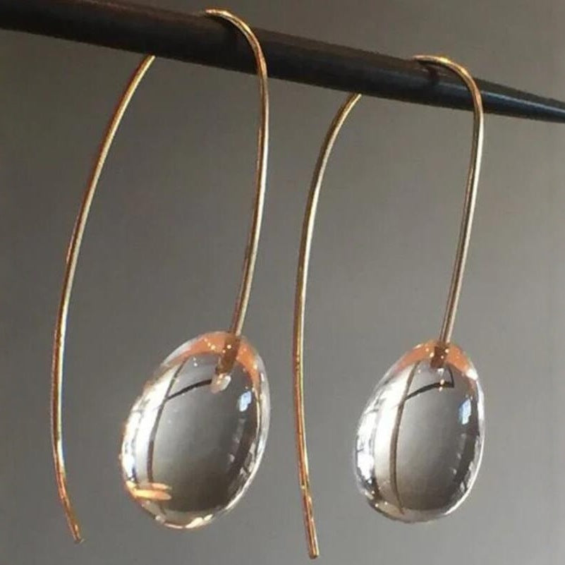 Ornament Simple Personality Glass Ball Ear Ring Jewelry/Accessories