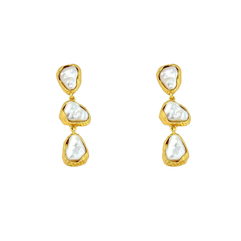 European And American Long Pearl Earrings Women's Niche Normcore Bag Jewelry/Accessories