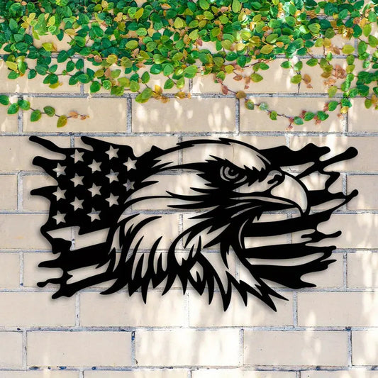 American Independence Day Decorative Metal Eagle Flag Home Ornaments