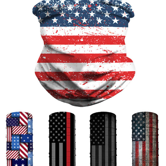American Flag Digital Printing Multifunctional Mask Apparel / Clothing