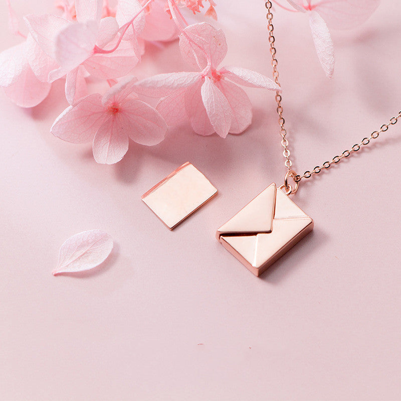 Fashion Jewelry Envelop Necklace Women Lover Letter Pendant Best Gifts For Girlfriend Jewelry / Accessories