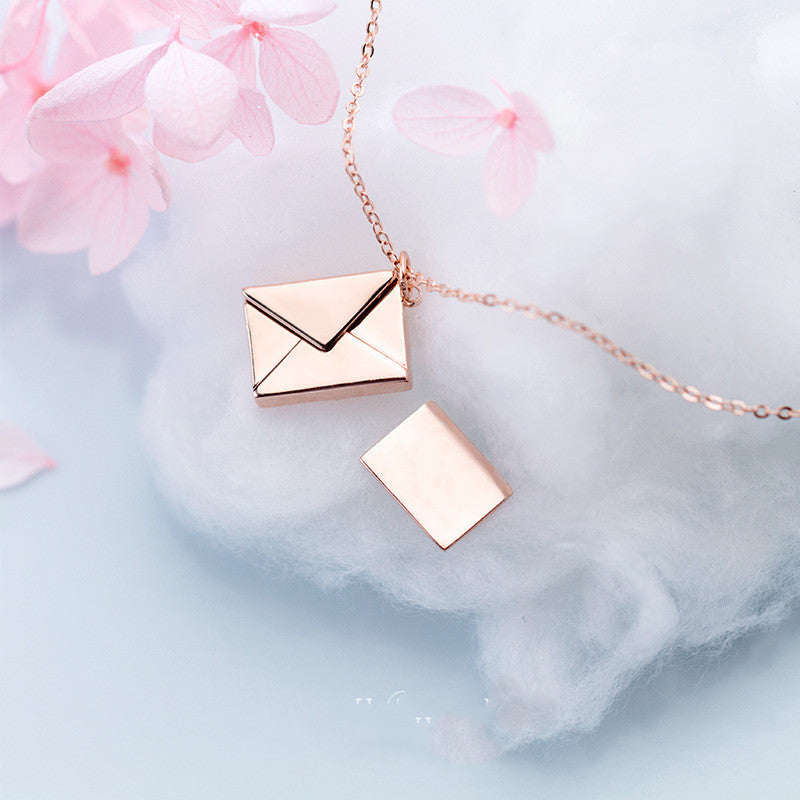 Fashion Jewelry Envelop Necklace Women Lover Letter Pendant Best Gifts For Girlfriend Jewelry / Accessories