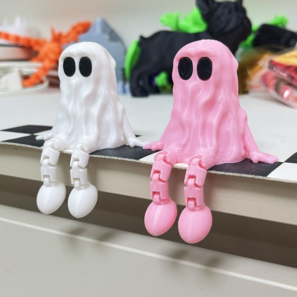 3D Printing Halloween Ghost Movable Joint Home Ornaments