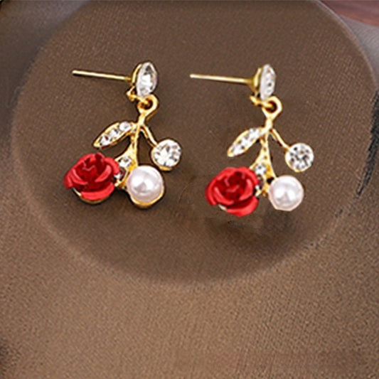 Daily Vintage Earrings Light Luxury Elegant Water Drops Jewelry/Accessories