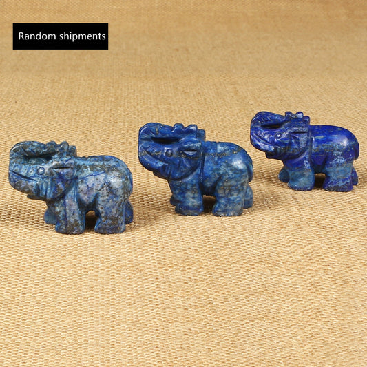 Natural Jade Elephant Ornaments Home Crafts