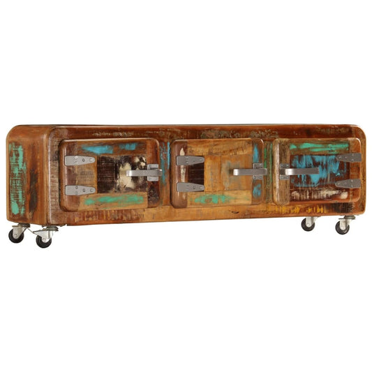 vidaXL TV Cabinet 120x30x37 cm Solid Reclaimed Wood Furniture