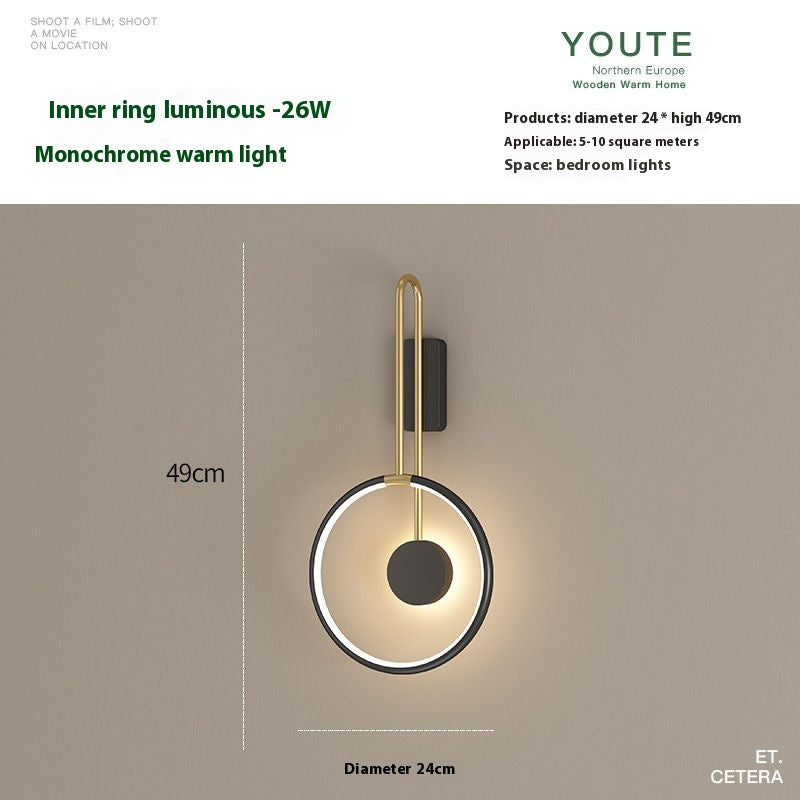 Bedroom Bedside Lamp Living Room Background Wall Lamp Lighting Home Essentials