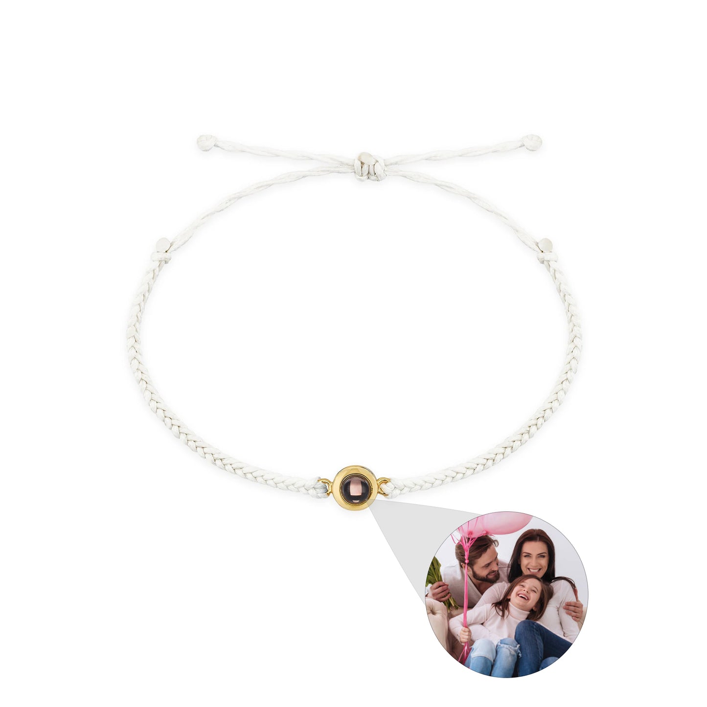 Creative Customized Color Photo Projection Bracelet Hand Woven Lovers Personality Jewelry For Men And Women Valentine's Day Gift Jewelry / Accessories