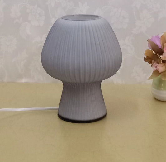 Lampe de chevet rétro en verre
