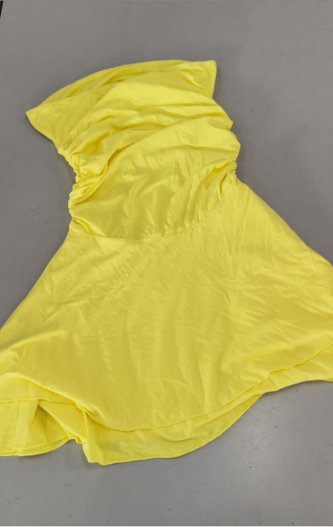 Y2K Tube-top Short Dress Summer Sexy Pleated Tight Dresses For Women's Garments Apparel / Clothing