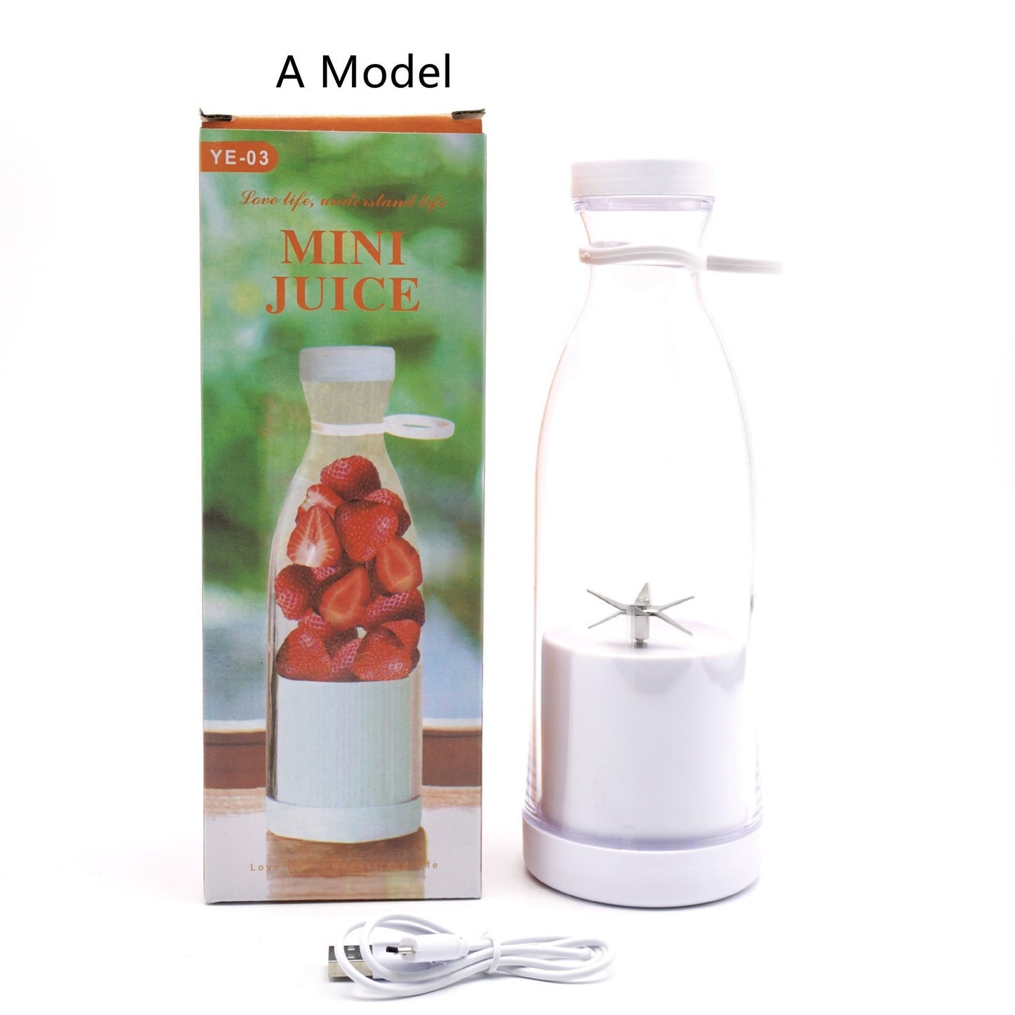 Electric USB Wine Bottle Juicer Cup 6-leaf Cutter Head Household Appliances Home Essentials