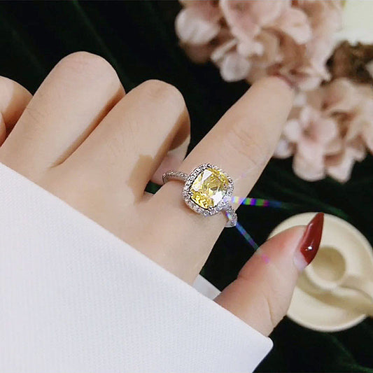 Rings For Women Bridal Wedding Anelli Trendy Jewelry Engagement Ring White Gold Color Anillos Jewelry / Accessories