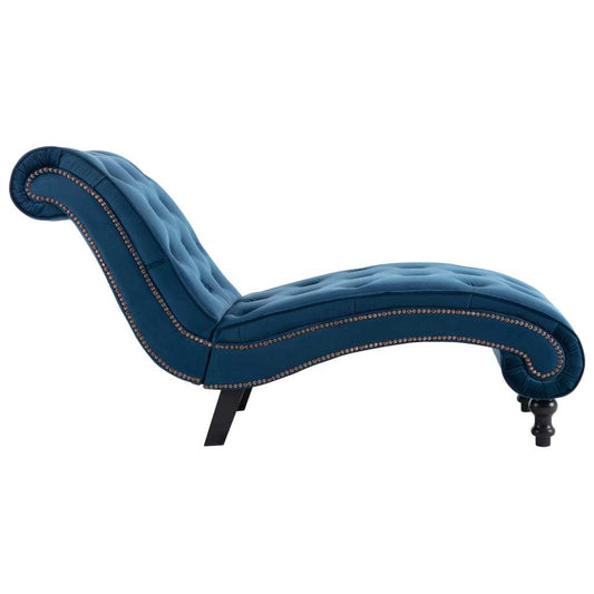 vidaXL Chaise Lounge – Blue Velvet Furniture