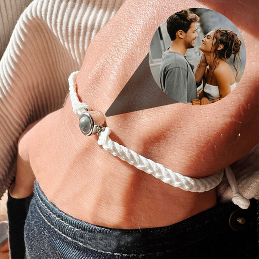 Creative Customized Color Photo Projection Bracelet Hand Woven Lovers Personality Jewelry For Men And Women Valentine's Day Gift Jewelry / Accessories