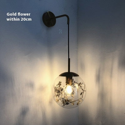 Creative Modern And Simple Bedroom Bedside Lamp Glass Small Wall Lamp Lighting Home Essentials