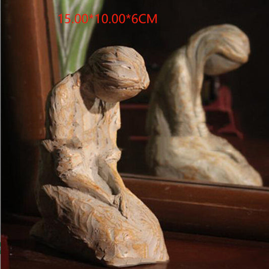 Wood Like Home Decoration Resin Ornaments