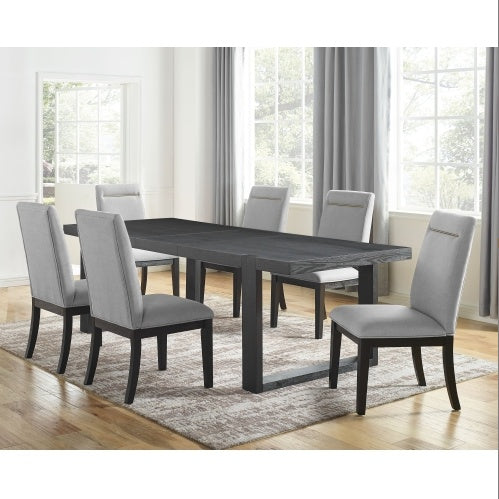 Yves - 9 Piece Dining Set - Gray Dining Room Furniture