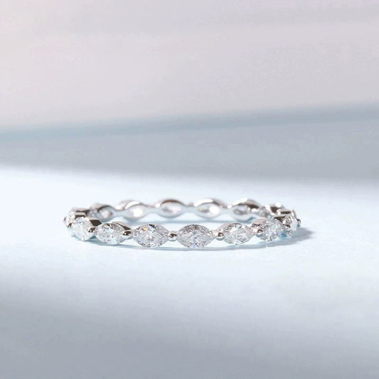 Silver Diamond Ring With High Sense Ring All-match Women's Silver Jewelry & Accessories