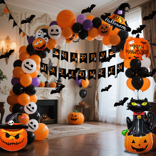 Halloween Hanging Flag Balloon Set Party Decoration Supplies Home Ornaments