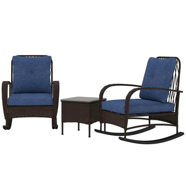 Rattan Chaise Lounge Chair, Wicker Set Outdoor Garden Patio Furniture