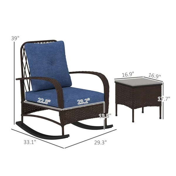 Rattan Chaise Lounge Chair, Wicker Set Outdoor Garden Patio Furniture