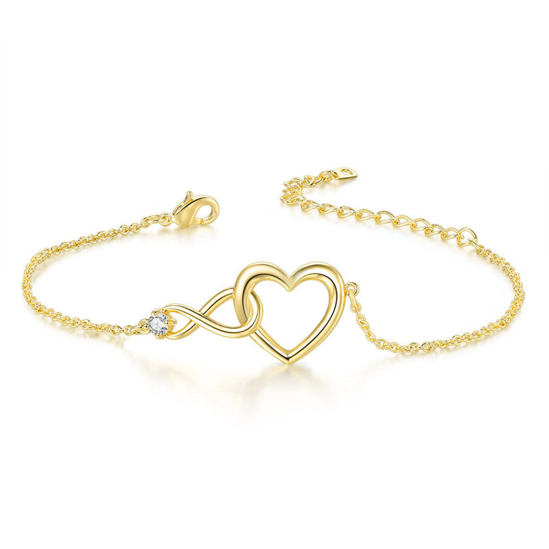 Heart-shape Bracelet Fashion Jewelry Versatile Love Bracelet Gift For Girlfriend Valentine's Day Jewelry / Accessories