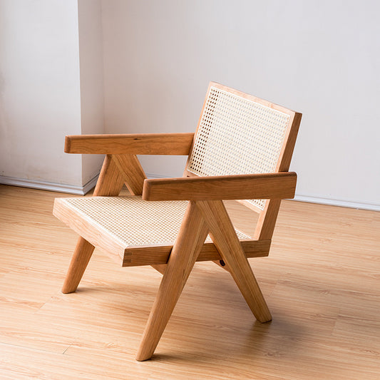Chaise de balcon en rotin massif de style ancien