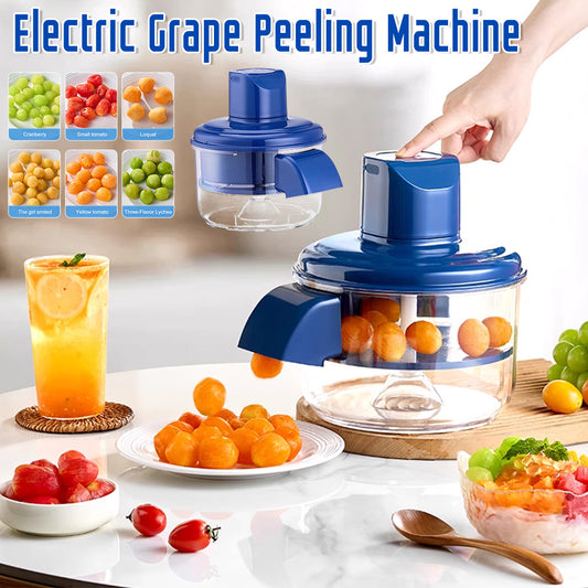 Automatic Electric Grape Peeler Electric Rechargeable Fruit Peeling Machine Hands-Free Skin Remover Home Kitchen Supplies Kitchen Gadgets Appliances Home Essentials