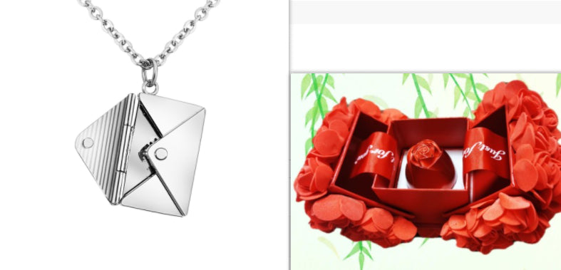 Fashion Jewelry Envelop Necklace Women Lover Letter Pendant Best Gifts For Girlfriend Jewelry / Accessories