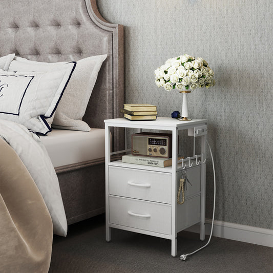 Bedside Table With Charging Furniture
