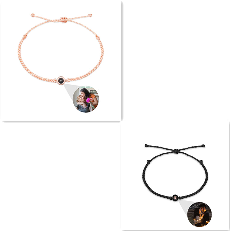 Creative Customized Color Photo Projection Bracelet Hand Woven Lovers Personality Jewelry For Men And Women Valentine's Day Gift Jewelry / Accessories