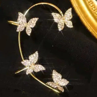 Fashion Earring Butterfly Ear Clip And Ear Hook Jewelry Jewelry / Accessories